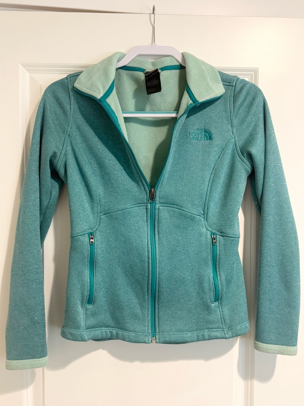 The North Face Women's Teal Zip-Up Fleece Jacket